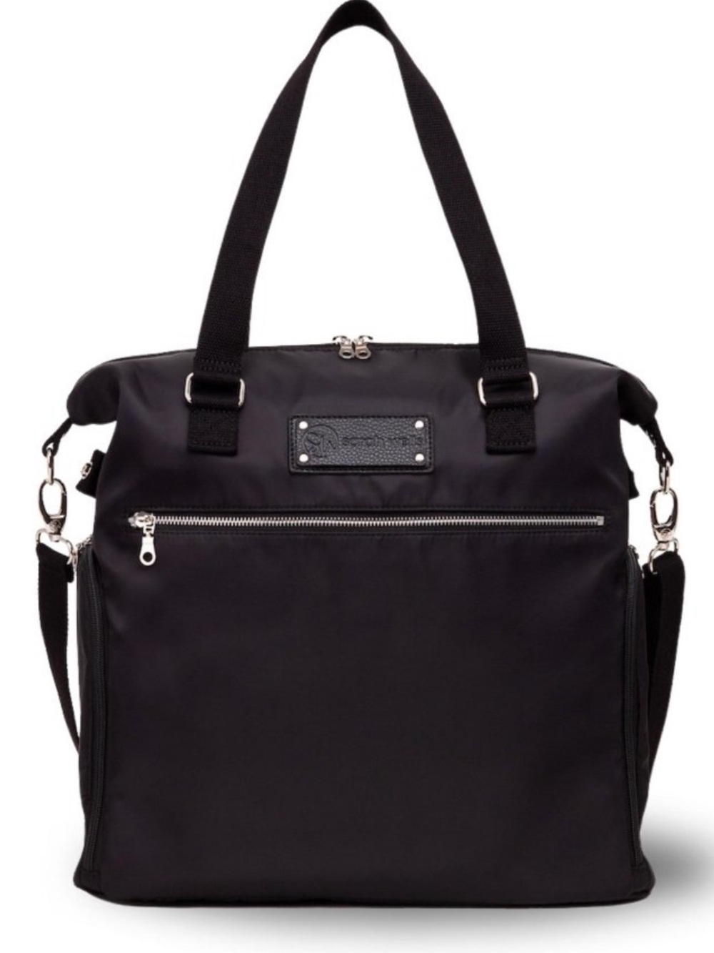 Sarah wells lizzy pump tote in black EUC